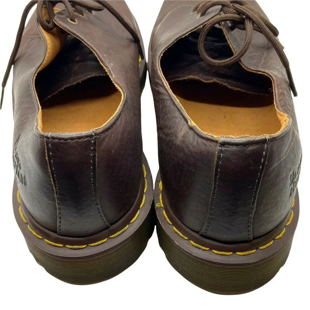 Dr. Martens Mens 1461 Brown Lace Up Round Toe Oxford Casual Shoes Size 11 M